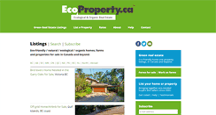 Desktop Screenshot of ecoproperty.ca