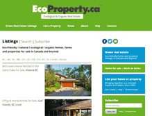 Tablet Screenshot of ecoproperty.ca